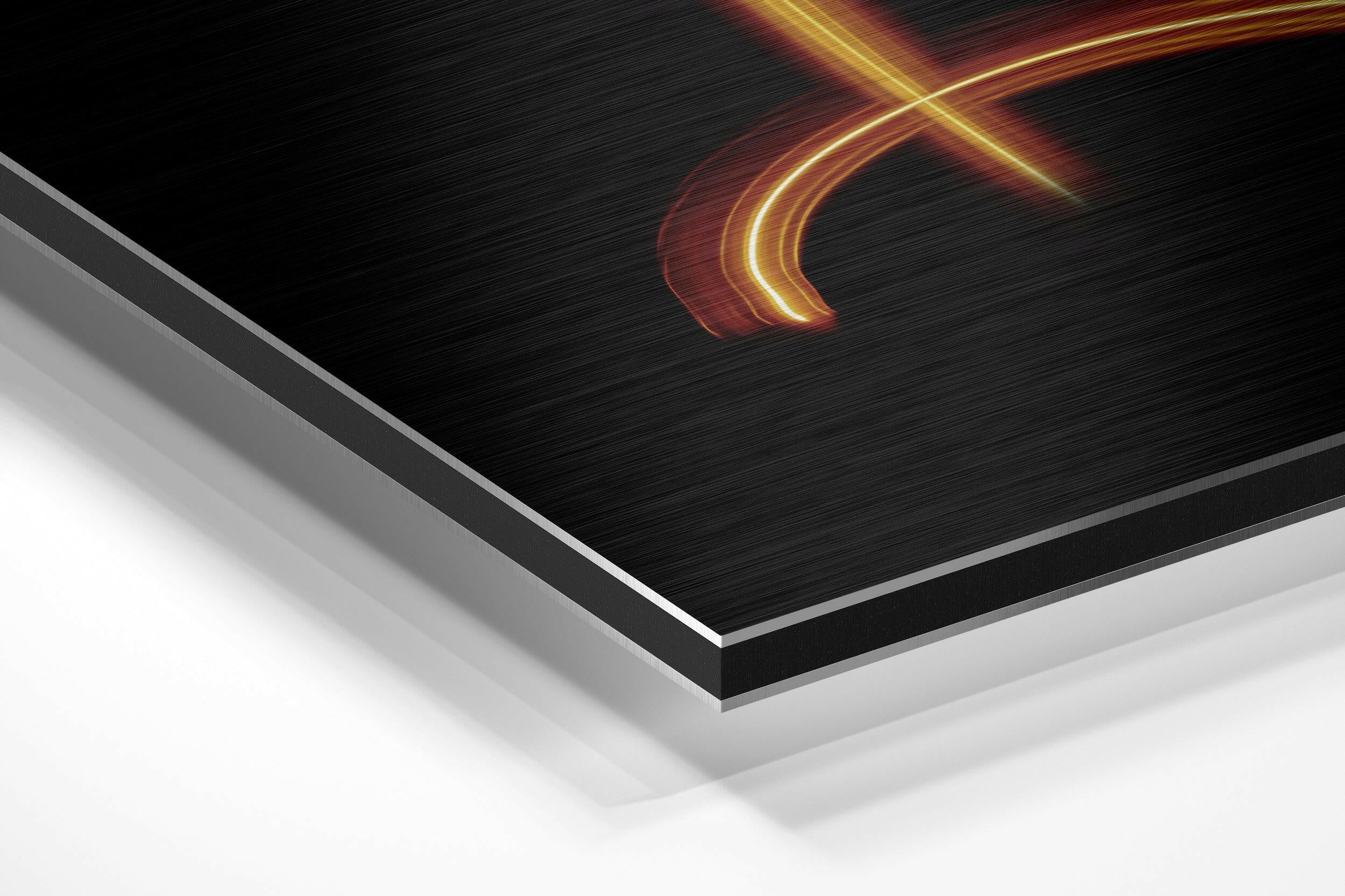 Gemini Brushed Aluminium Dibond Wall Art.