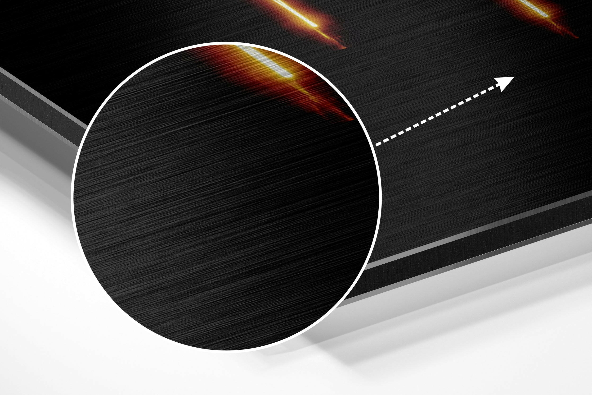 Virgo Brushed Aluminium Dibond Wall Art.