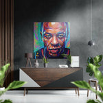 Dr. Dre Brushed Aluminium Dibond Wall Art.