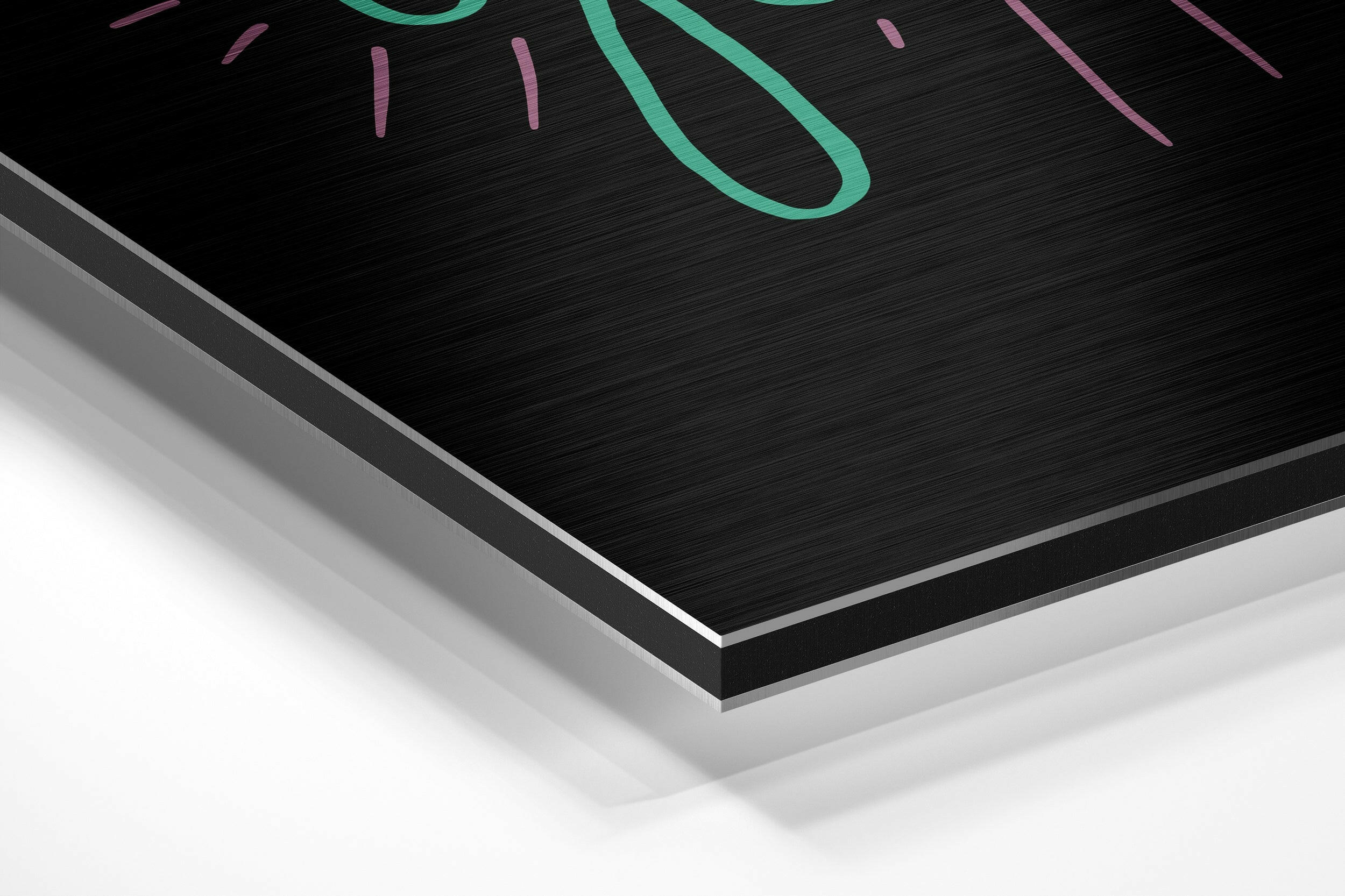 Believe in Yourself Brushed Aluminium Dibond Wall Art.