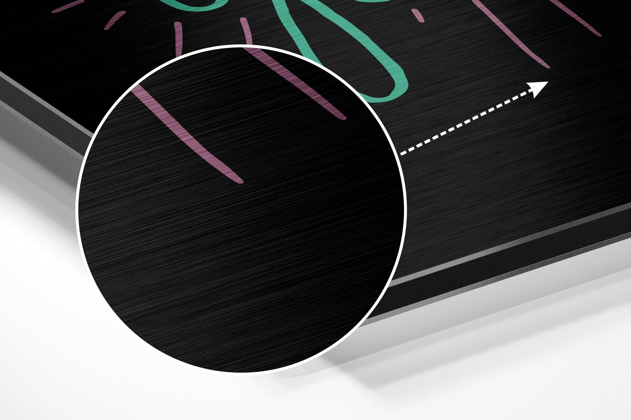 Believe in Yourself Brushed Aluminium Dibond Wall Art.