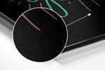 Believe in Yourself Brushed Aluminium Dibond Wall Art.