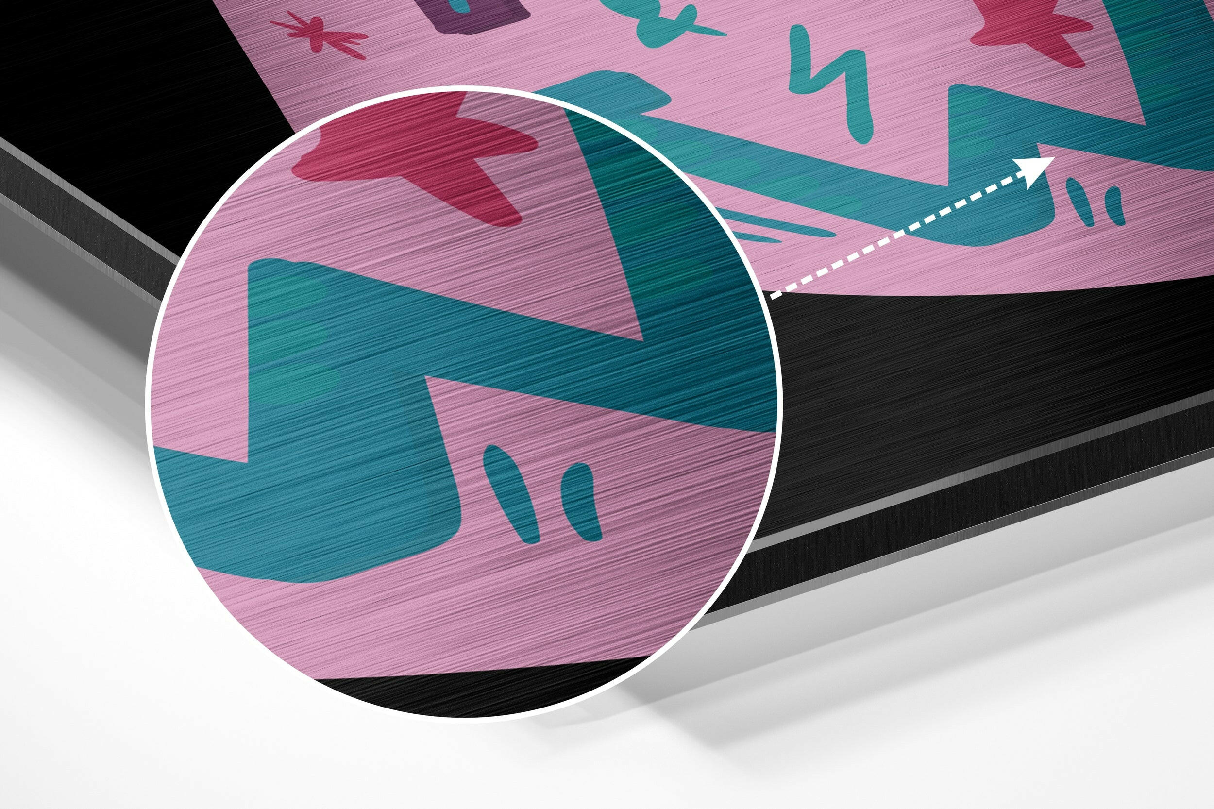 I Can, I Will Brushed Aluminium Dibond Wall Art.