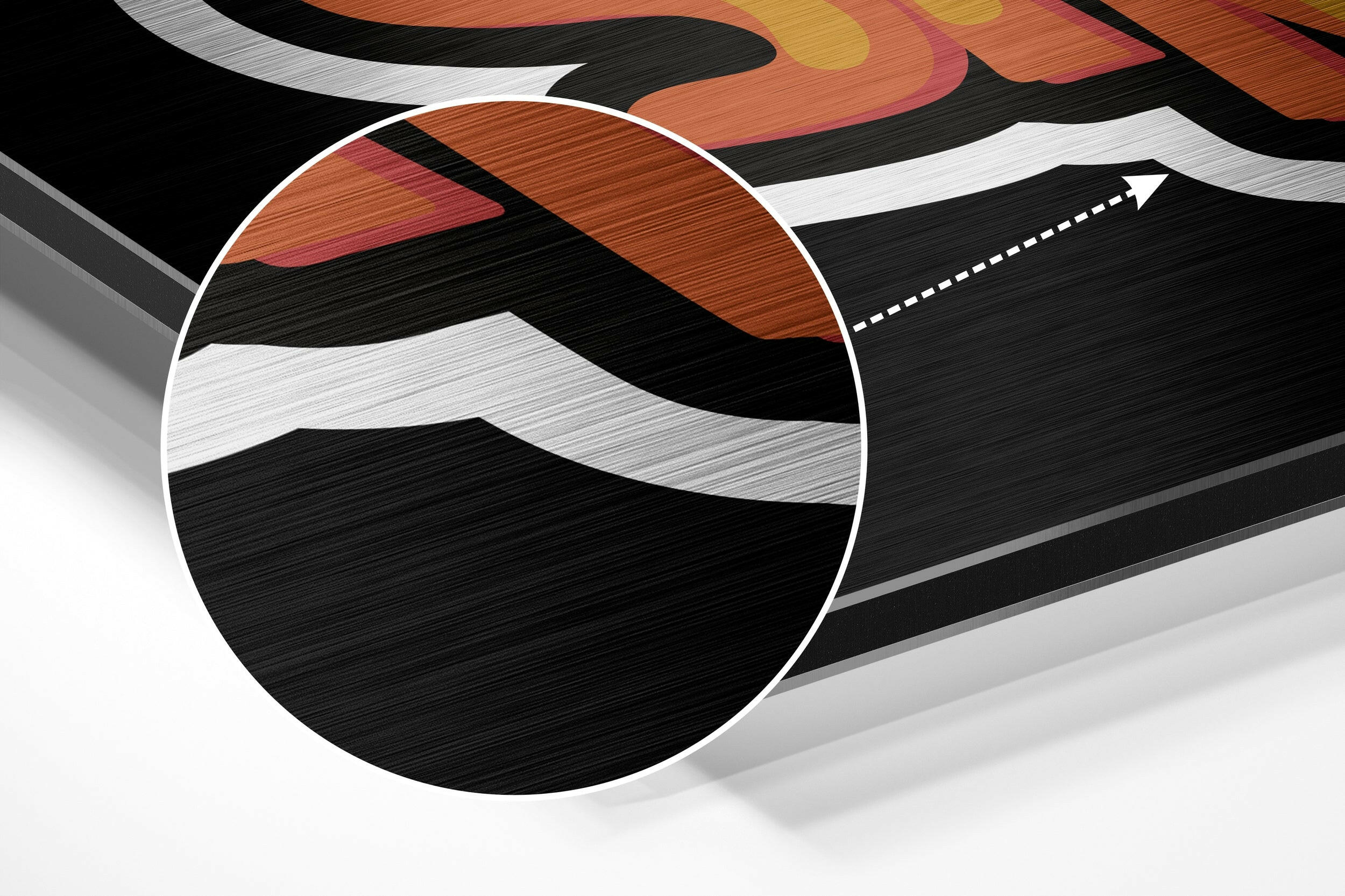 Be Strong Brushed Aluminium Dibond Wall Art.