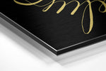 Believe in Impossible Brushed Aluminium Dibond Wall Art.