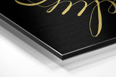 Believe in Impossible Brushed Aluminium Dibond Wall Art.