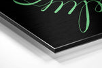Believe in Impossible Brushed Aluminium Dibond Wall Art.