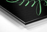 Believe in Impossible Brushed Aluminium Dibond Wall Art.