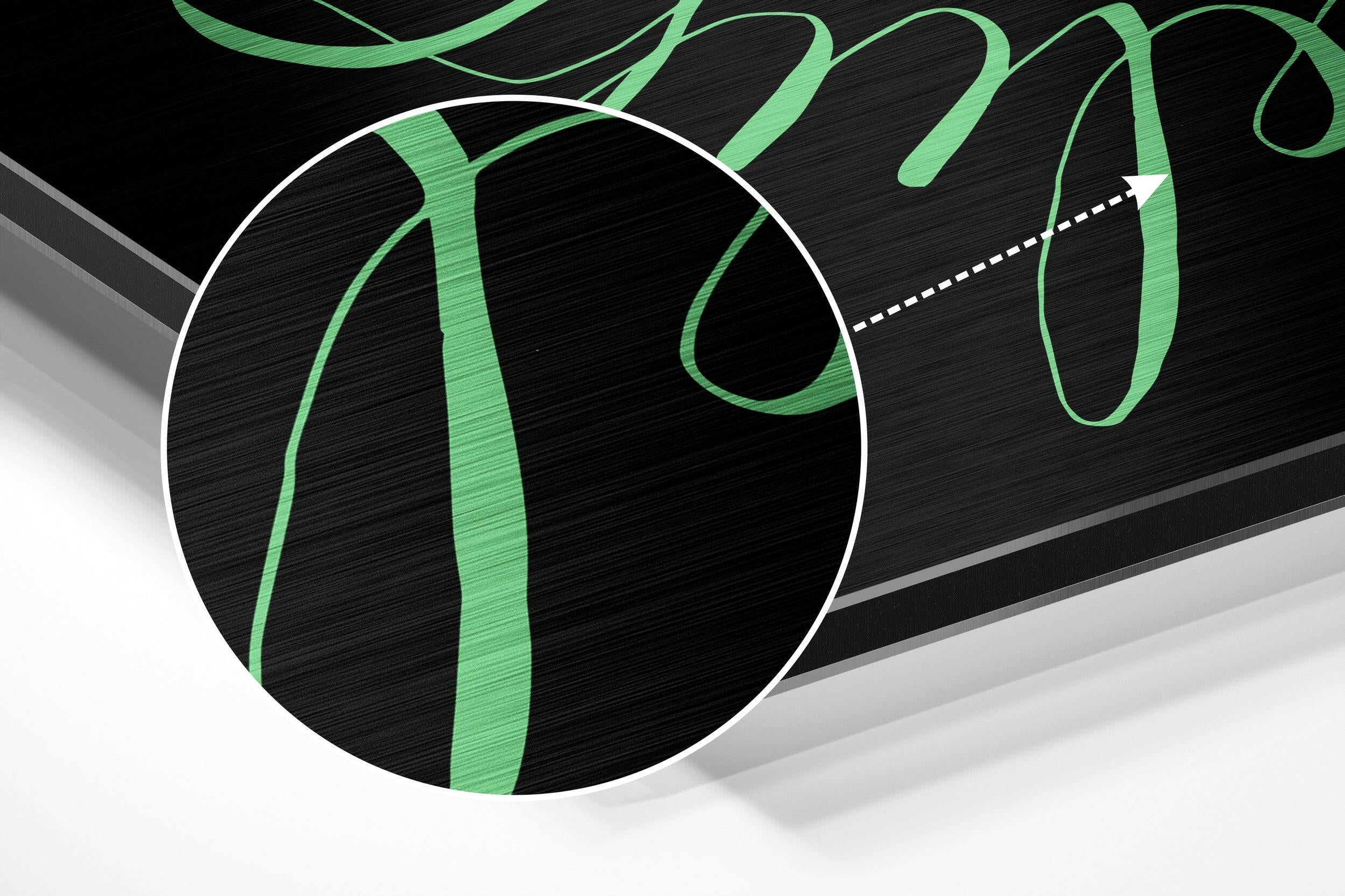 Believe in Impossible Brushed Aluminium Dibond Wall Art.