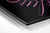 Believe in Impossible Brushed Aluminium Dibond Wall Art.