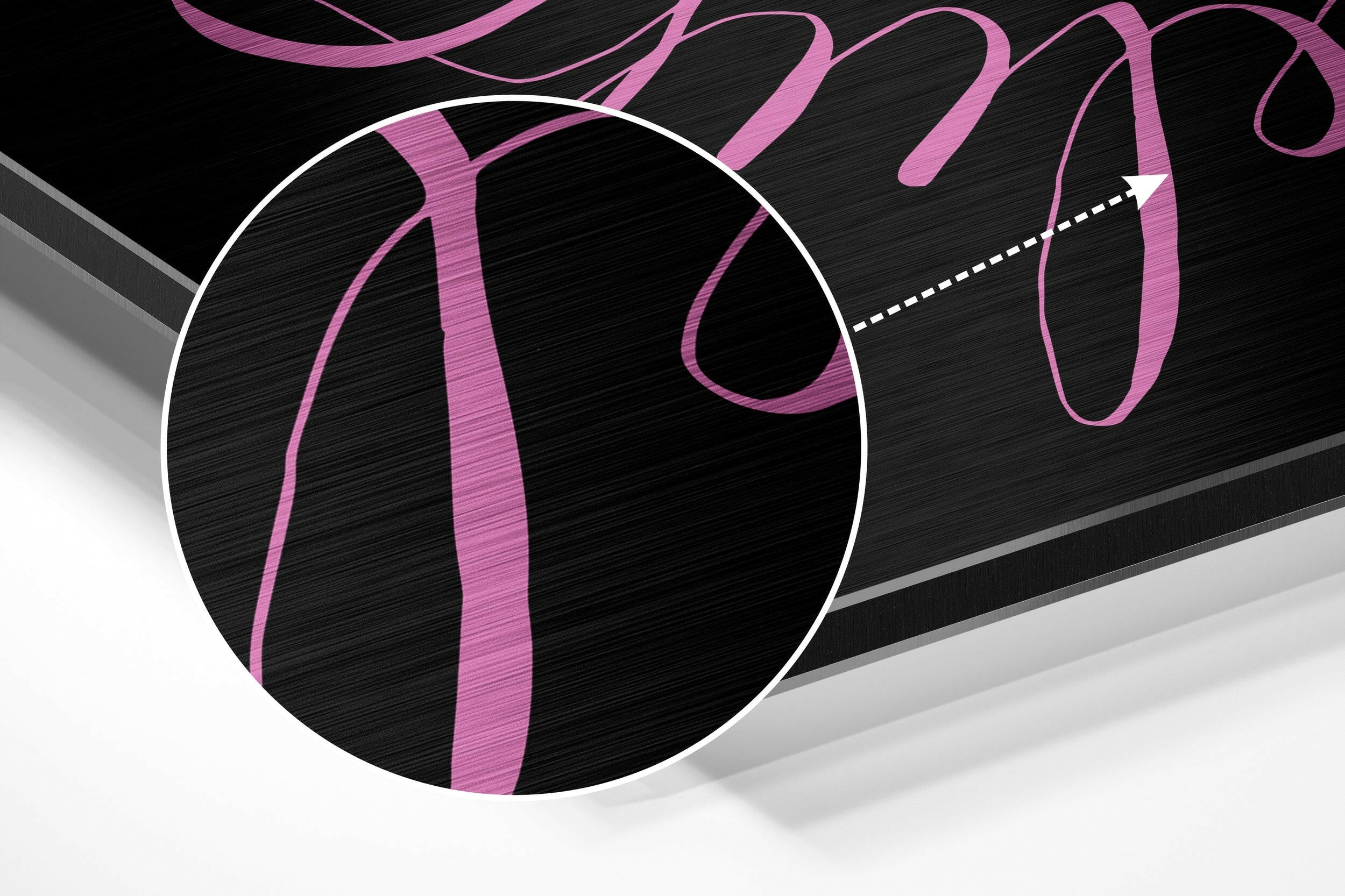 Believe in Impossible Brushed Aluminium Dibond Wall Art.