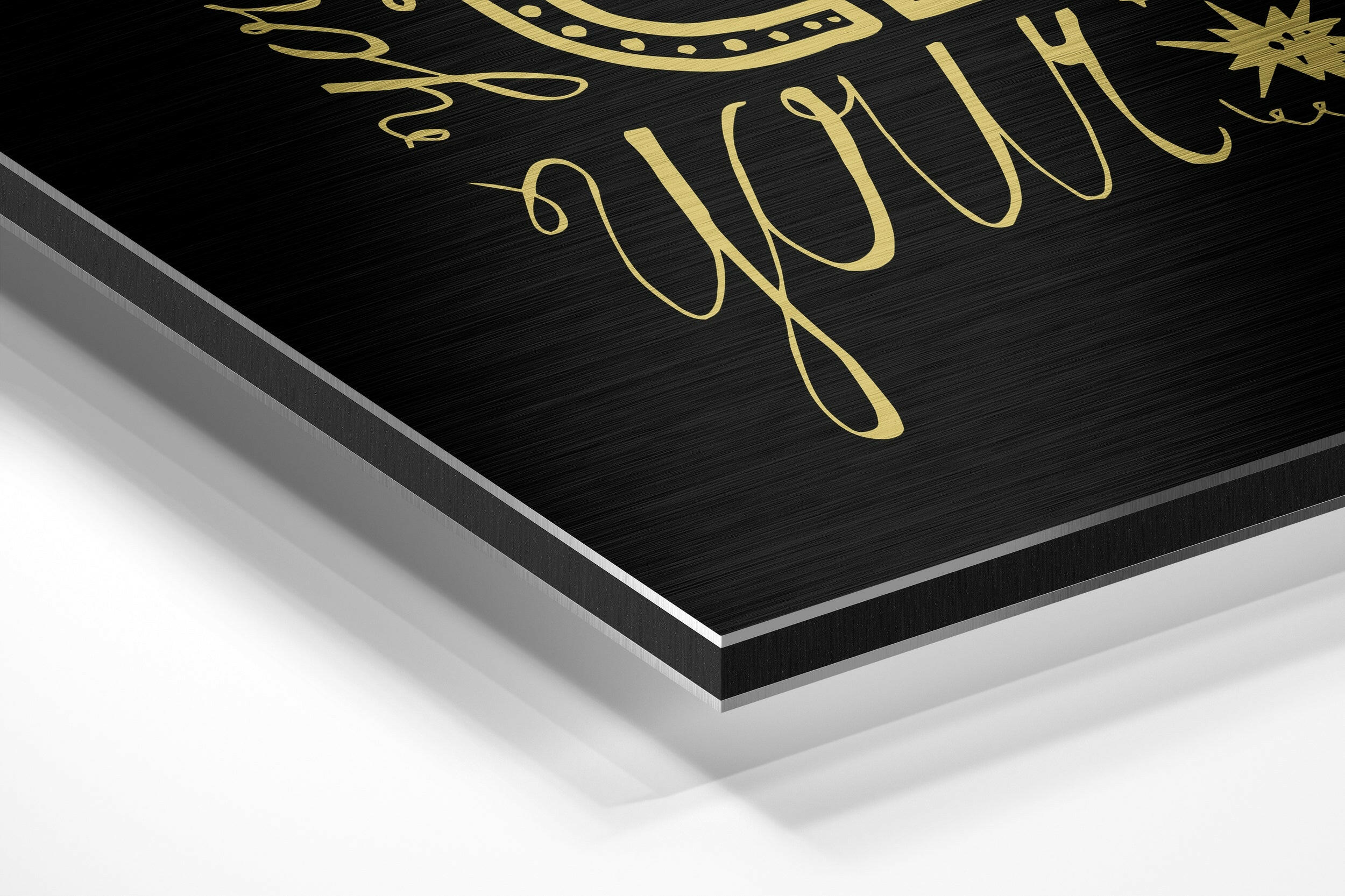 Change Your Thoughts Brushed Aluminium Dibond Wall Art.