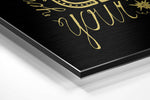 Change Your Thoughts Brushed Aluminium Dibond Wall Art.