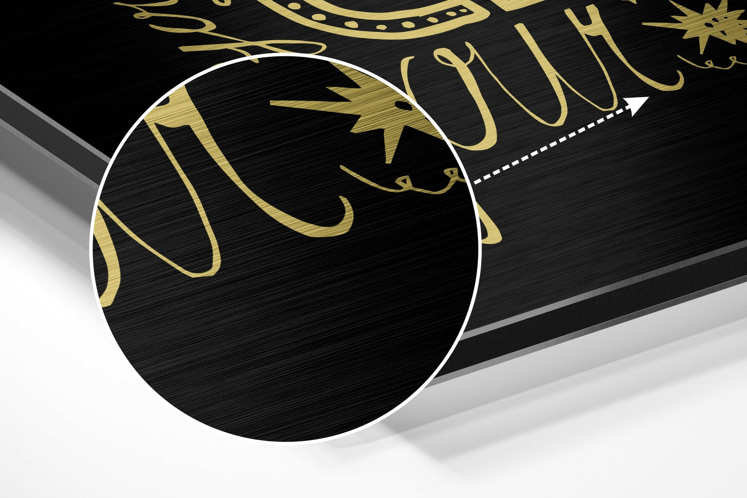 Change Your Thoughts Brushed Aluminium Dibond Wall Art.