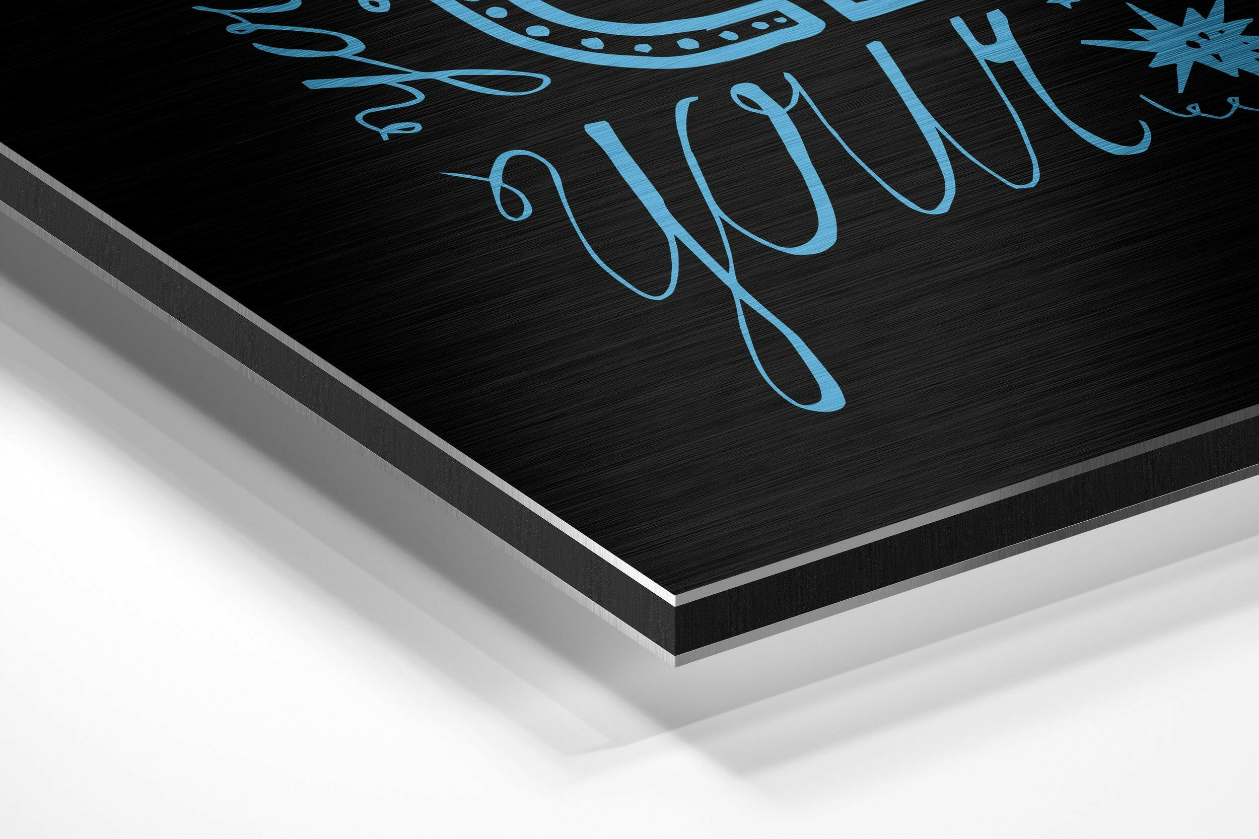 Change Your Thoughts Brushed Aluminium Dibond Wall Art.