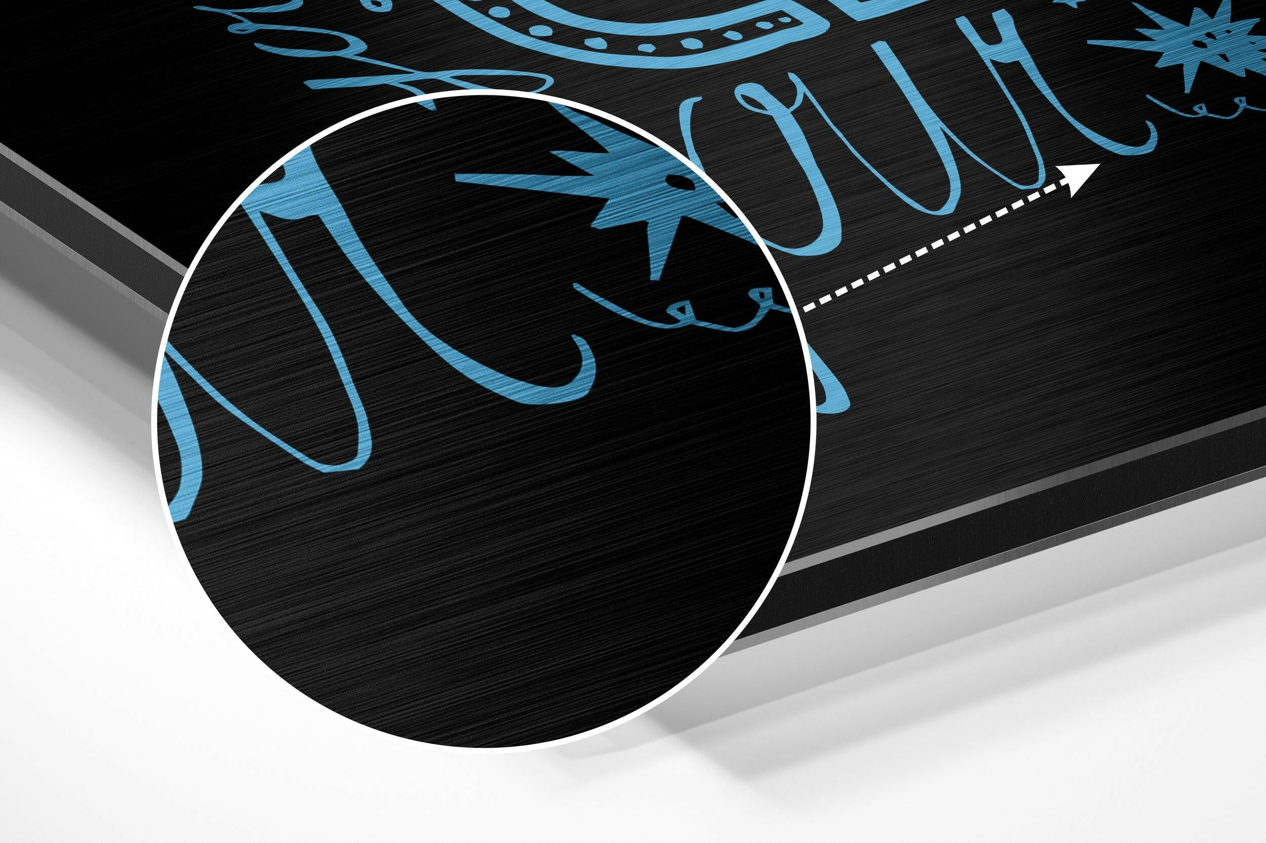 Change Your Thoughts Brushed Aluminium Dibond Wall Art.