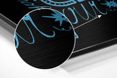 Change Your Thoughts Brushed Aluminium Dibond Wall Art.