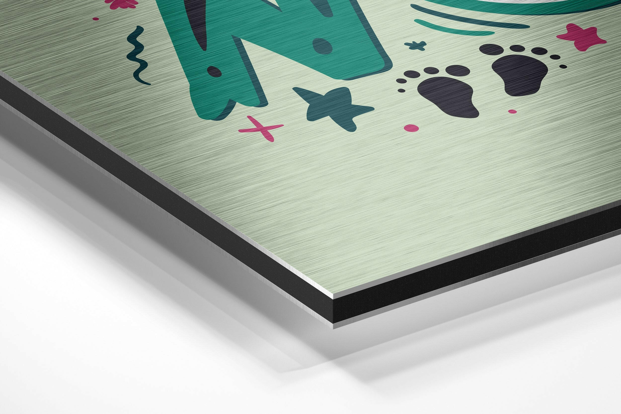 Start Now Brushed Aluminium Dibond Wall Art.