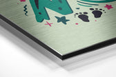 Start Now Brushed Aluminium Dibond Wall Art.
