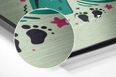 Start Now Brushed Aluminium Dibond Wall Art.