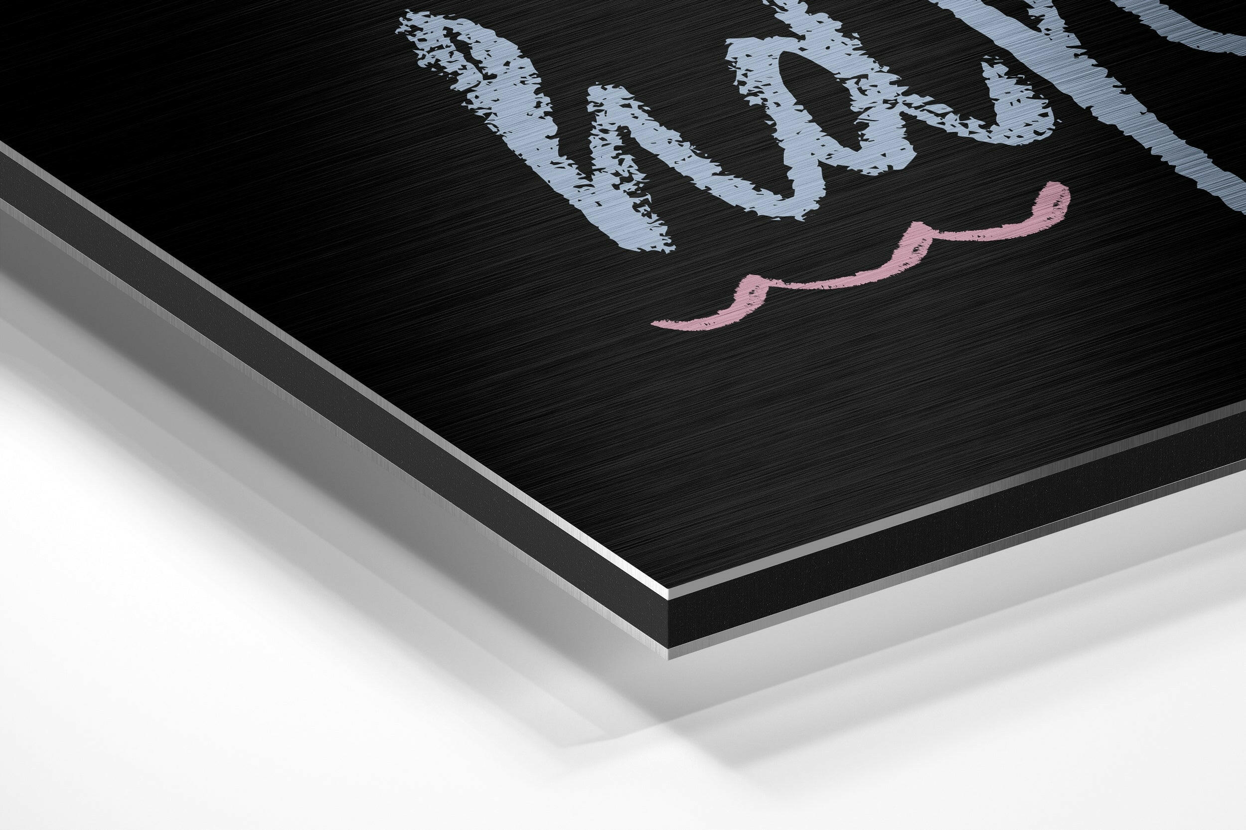 Dream Big Brushed Aluminium Dibond Wall Art.