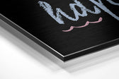 Dream Big Brushed Aluminium Dibond Wall Art.