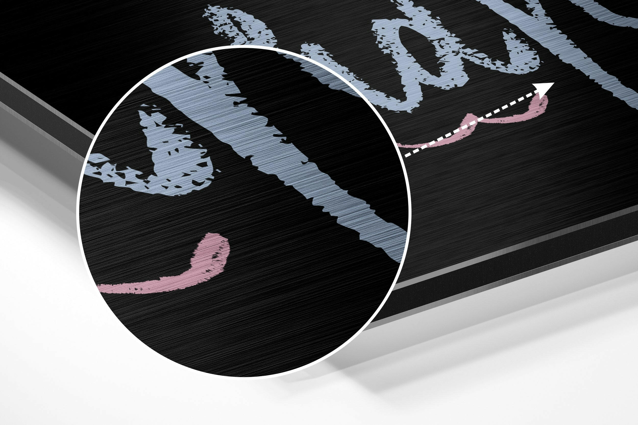 Dream Big Brushed Aluminium Dibond Wall Art.