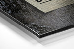 Progress Brushed Aluminium Dibond Wall Art.