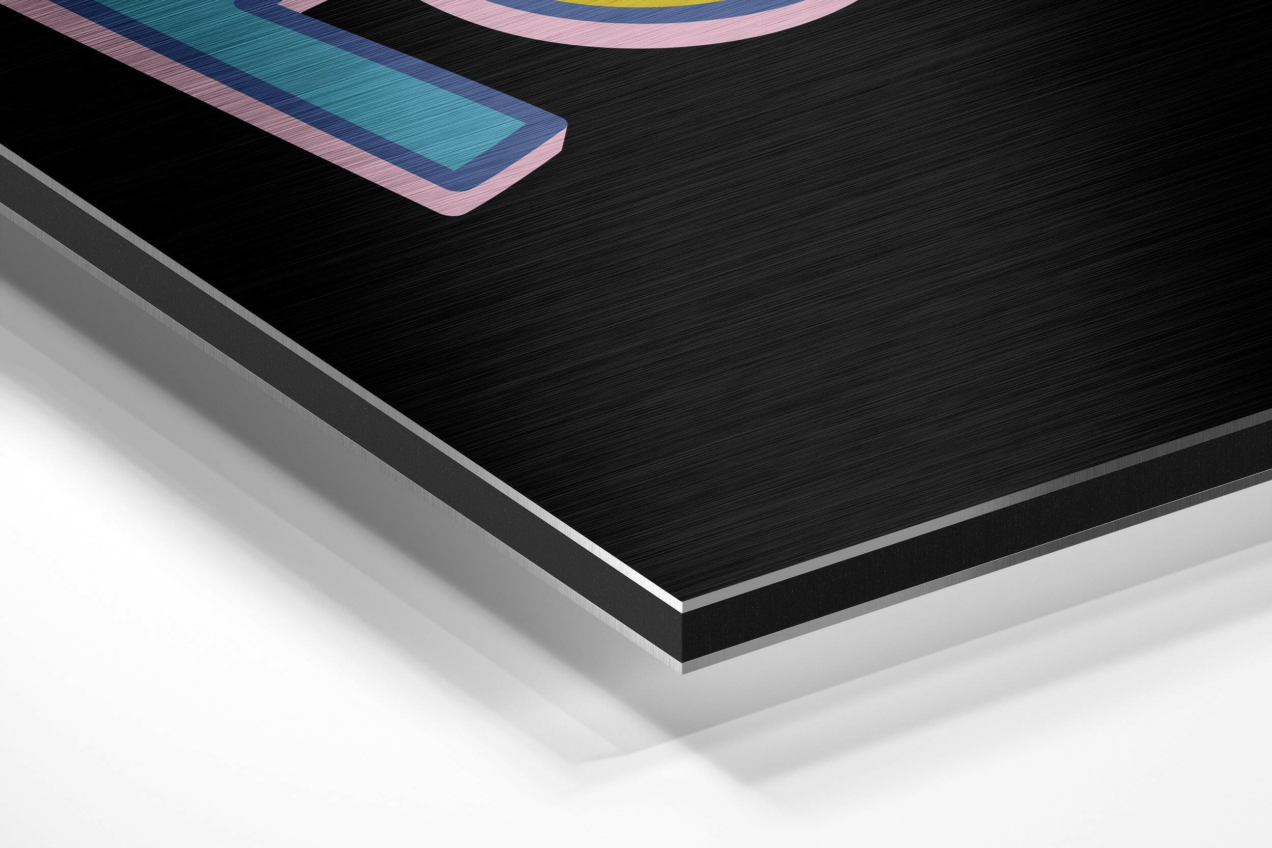 Don't Lose Focus Brushed Aluminium Dibond Wall Art.