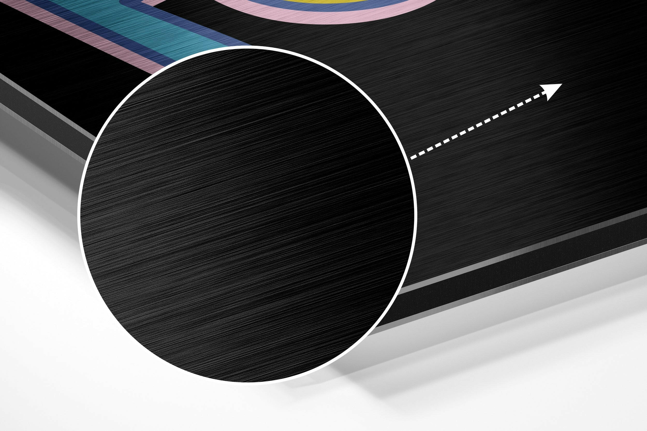 Don't Lose Focus Brushed Aluminium Dibond Wall Art.