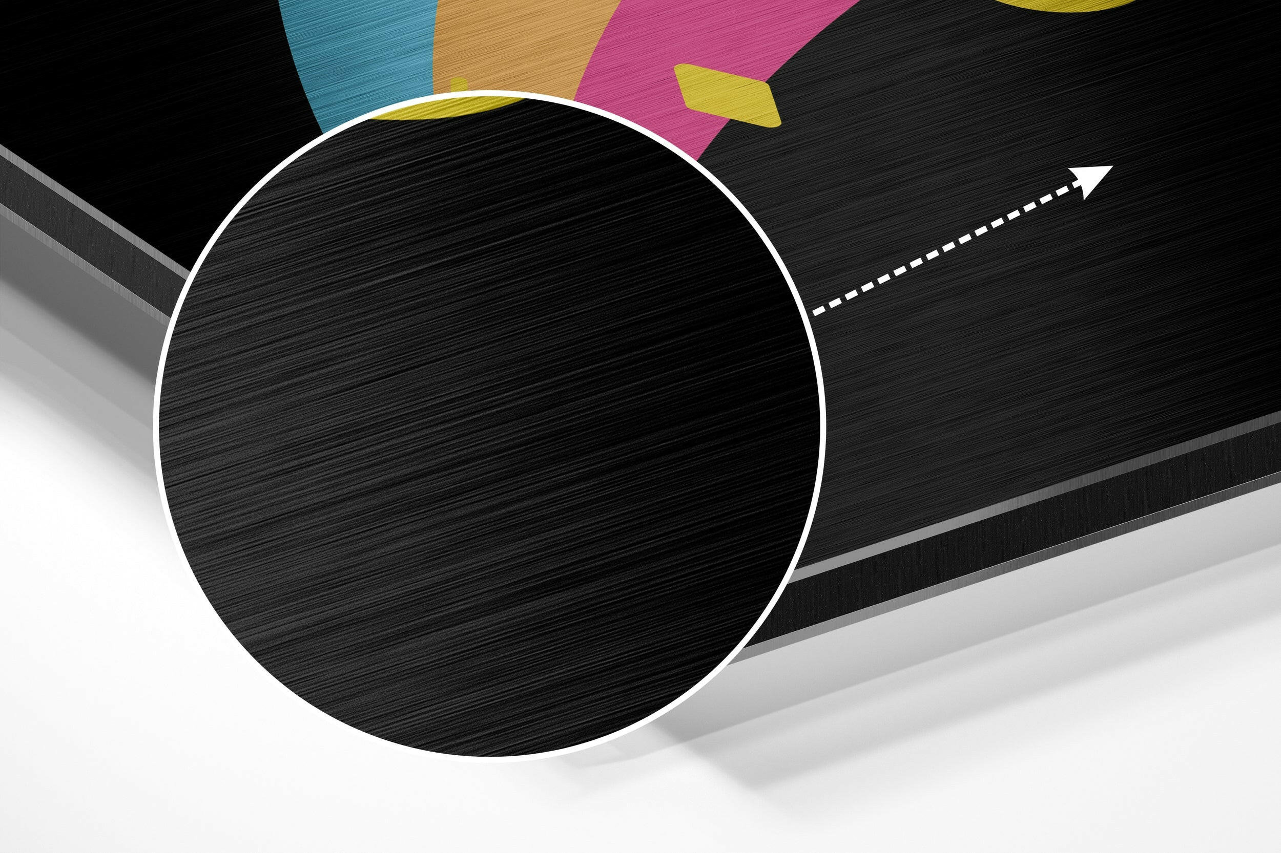 Go for It Brushed Aluminium Dibond Wall Art.