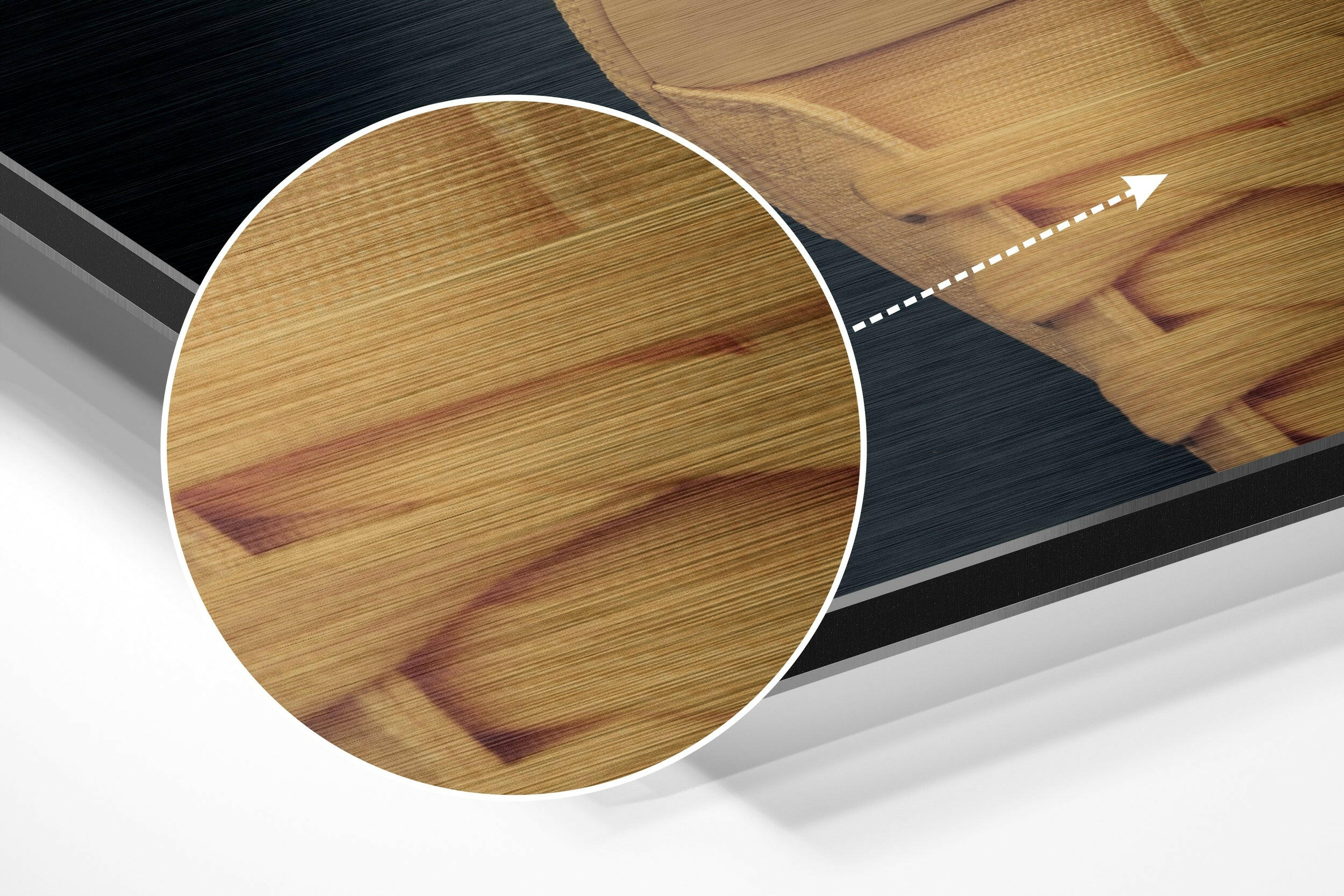 Follow Your Dreams Brushed Aluminium Dibond Wall Art.