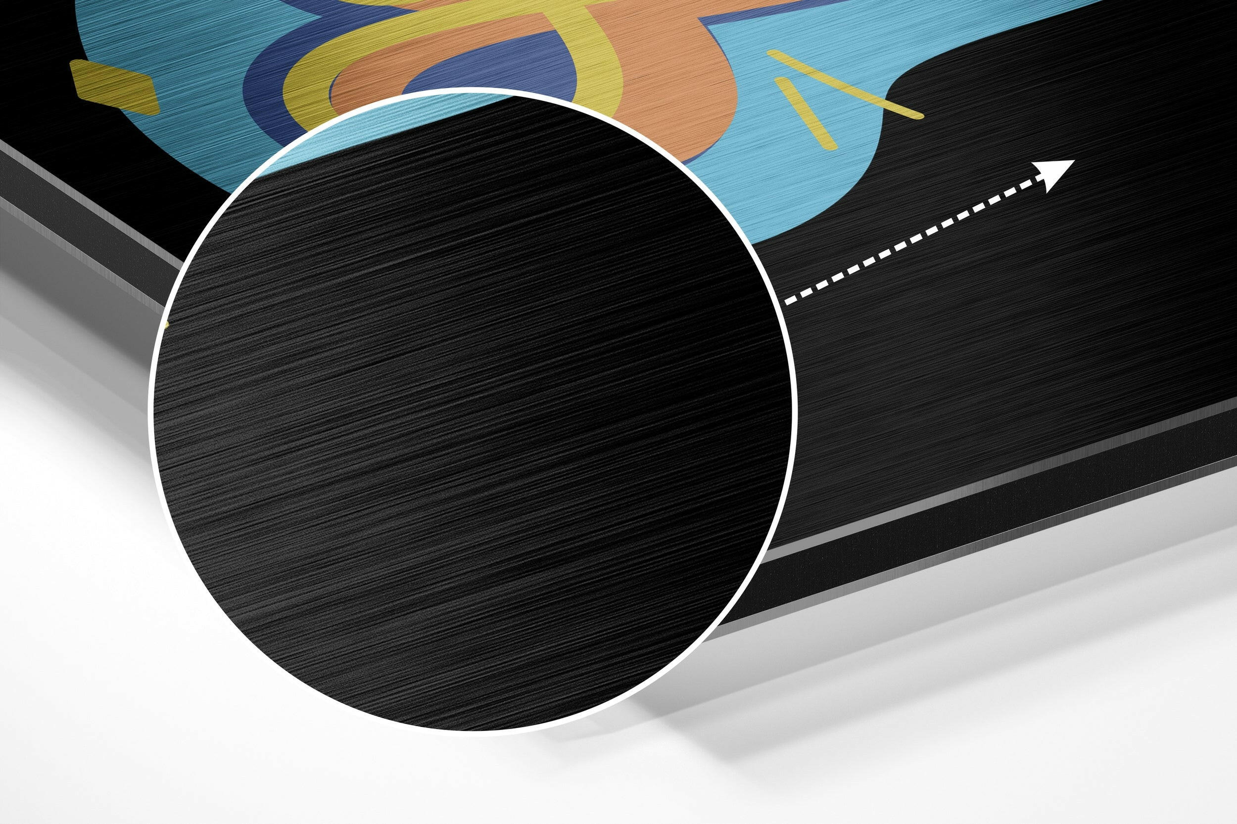 You are Golden Brushed Aluminium Dibond Wall Art.