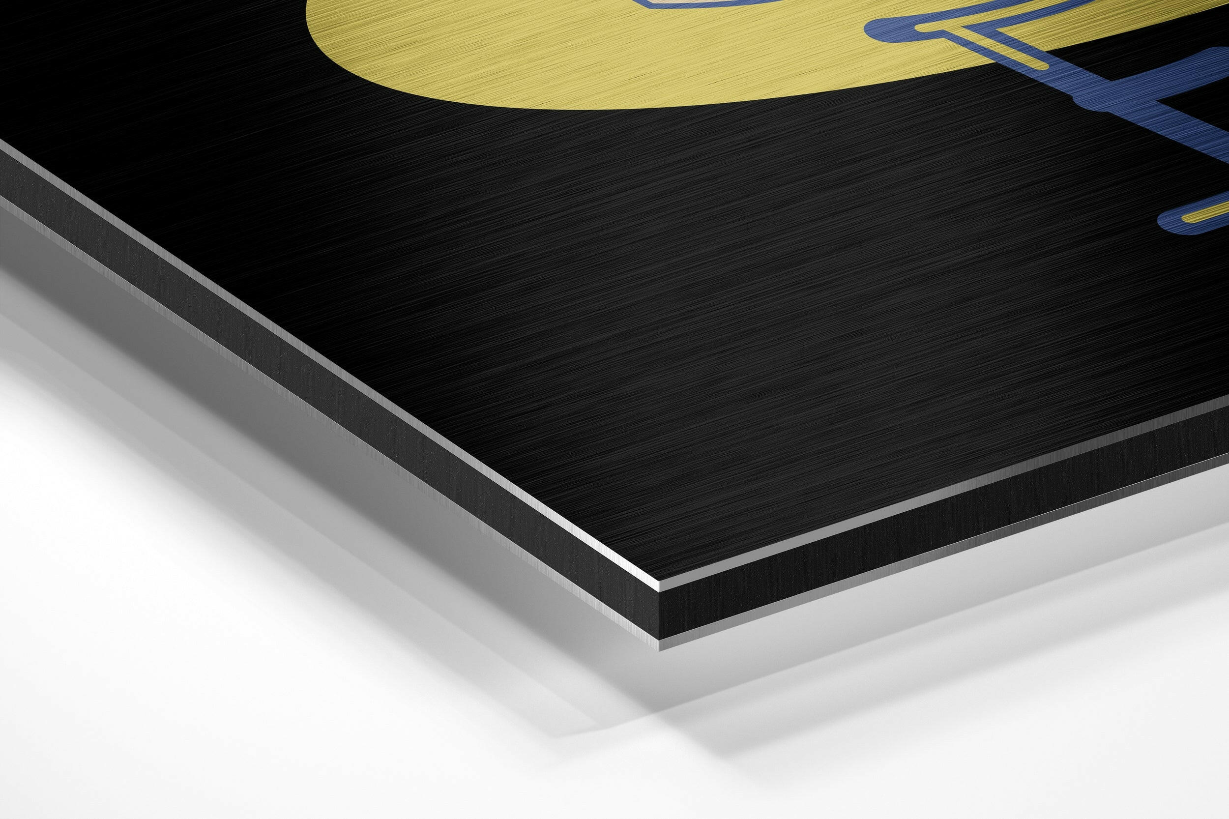 Cake it Easy Brushed Aluminium Dibond Wall Art.