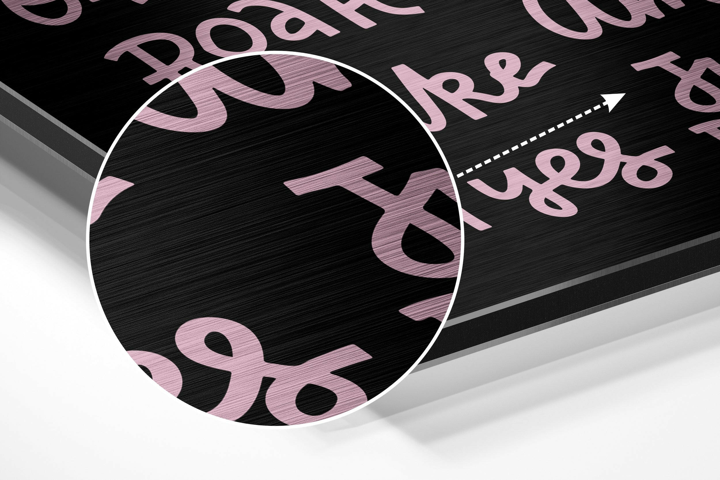 Motivation Brushed Aluminium Dibond Wall Art.