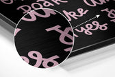 Motivation Brushed Aluminium Dibond Wall Art.