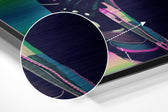 Lip Head Brushed Aluminium Dibond Wall Art.