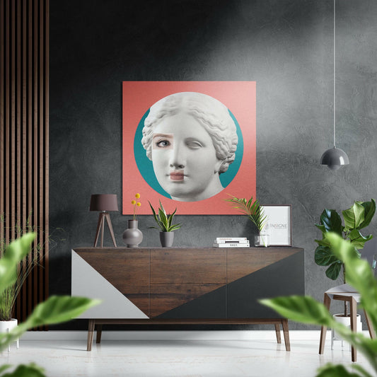 The Art of Sculpture Brushed Aluminium Dibond Wall Art.
