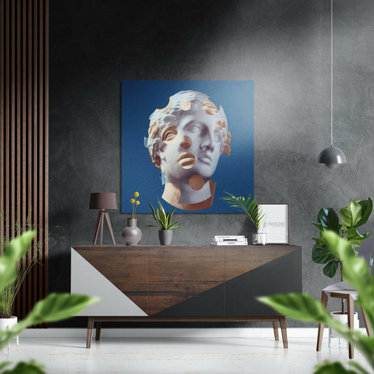 The Art of Sculpture Brushed Aluminium Dibond Wall Art.