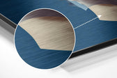 The Art of Sculpture Brushed Aluminium Dibond Wall Art.