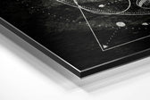 Lines of Space Brushed Aluminium Dibond Wall Art.