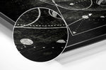 Lines of Space Brushed Aluminium Dibond Wall Art.