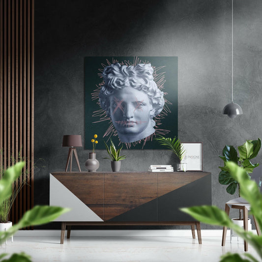 The Art of Sculpture Brushed Aluminium Dibond Wall Art.