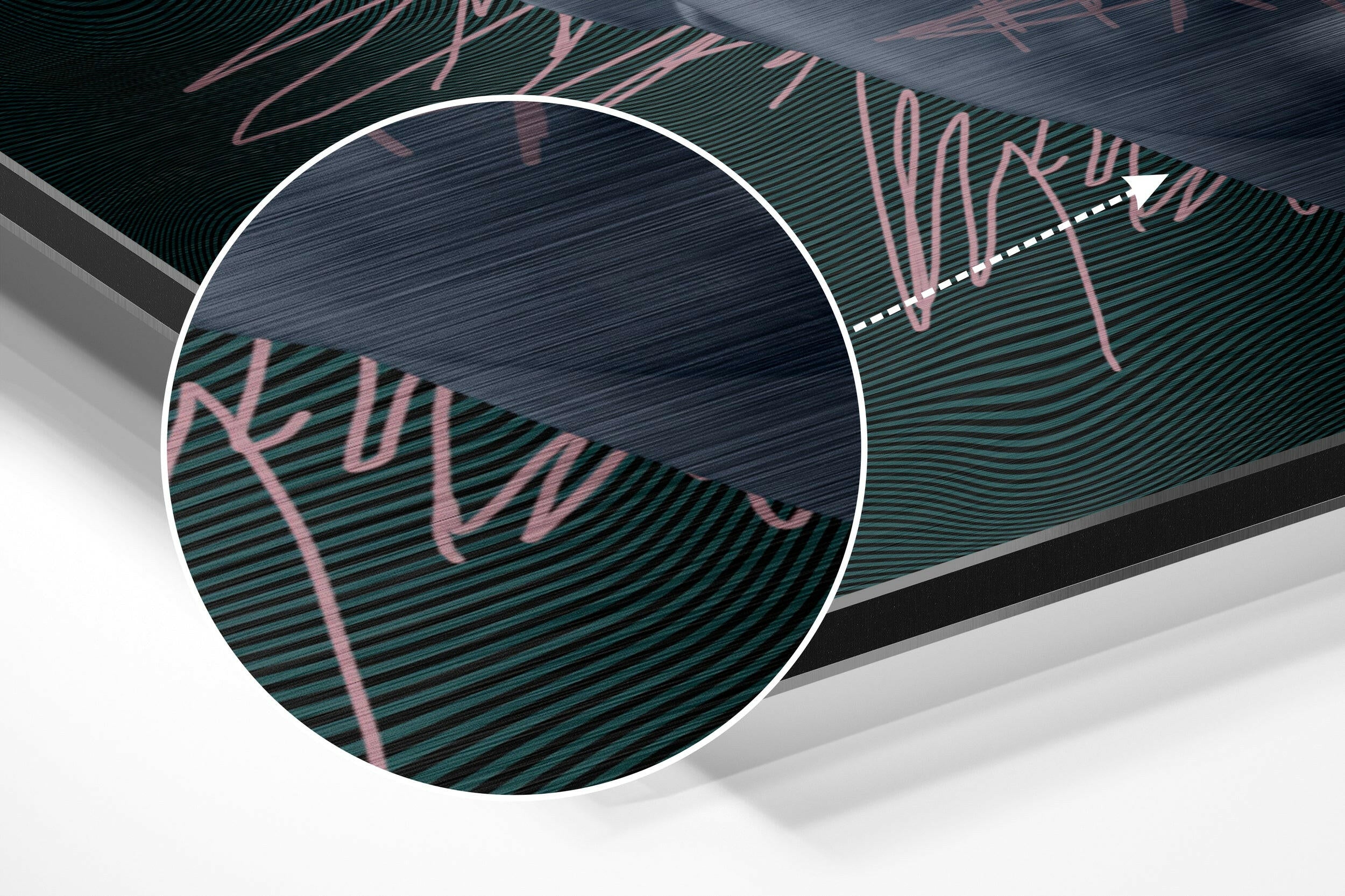 The Art of Sculpture Brushed Aluminium Dibond Wall Art.