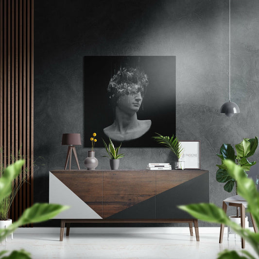 The Art of Sculpture Brushed Aluminium Dibond Wall Art.