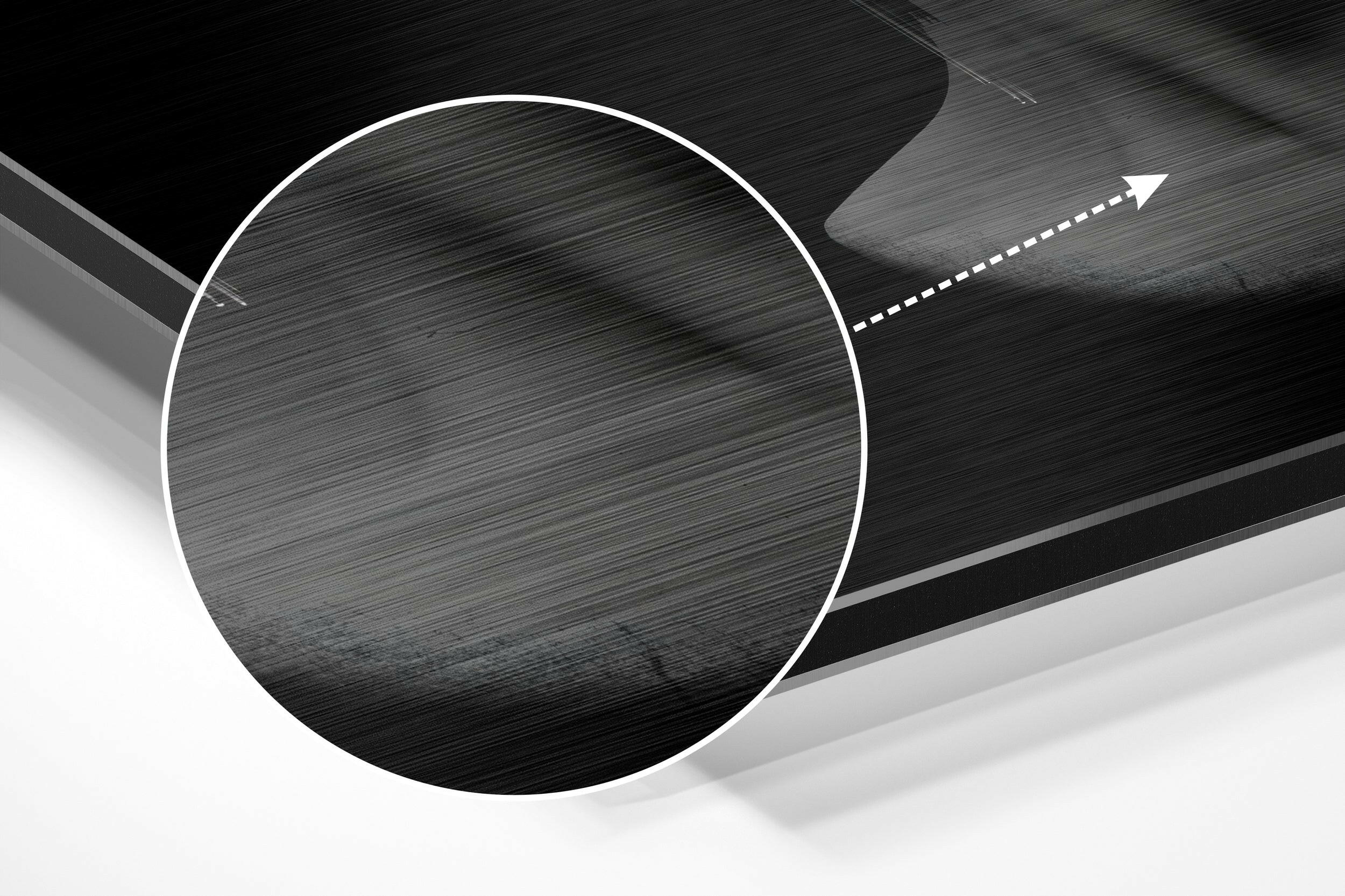 The Art of Sculpture Brushed Aluminium Dibond Wall Art.