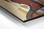 Picasso Style Brushed Aluminium Dibond Wall Art.