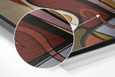Picasso Style Brushed Aluminium Dibond Wall Art.