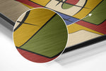 Picasso Style Brushed Aluminium Dibond Wall Art.