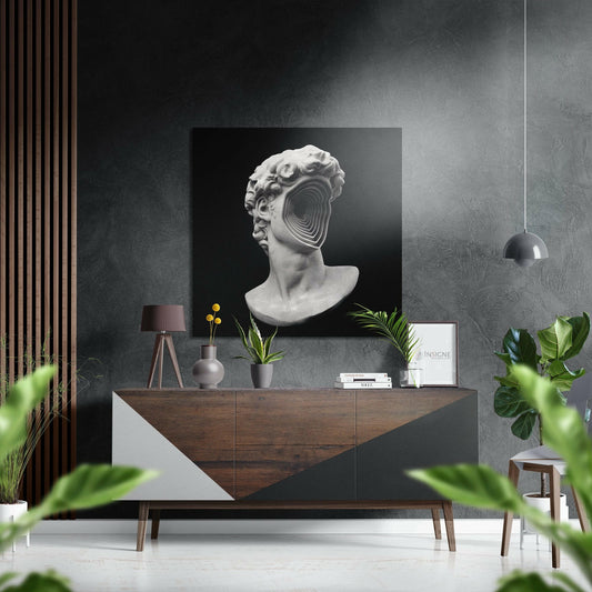 The Art of Sculpture Brushed Aluminium Dibond Wall Art.